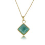 Gouden Ketting met Amazonite Hanger - Unieke Stijl - My Bendel