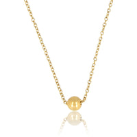 Gouden Ketting met Gouden Ceramic Bolletje