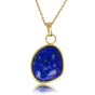 Gouden Ketting met Lapis Lazuli Hanger - Uniek Design - My Bendel