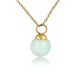 Gouden ketting met ronde Amazonite edelsteen - My Bendel