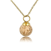 Gouden ketting met ronde Picture Jasper edelsteen
