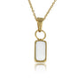 Gouden Ketting met White Aventurine Hanger - My Bendel