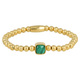 Gouden Malachite Armband - Luxe Elastische Damesarmband - My Bendel