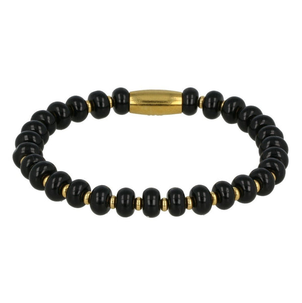 Gouden Onyx Armband - Elastisch en Stijlvol - My Bendel