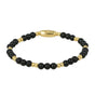 Gouden Onyx Armband - Luxe Elastisch Design - My Bendel