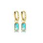 Gouden Oorringen met Blue Howlite Elegantie - My Bendel