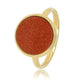 Gouden ring - Gold Sandstone edelsteen - kracht en energie - My Bendel