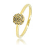 Gouden ring met groene zirkonia - Minimalistisch Stainless steel - My Bendel