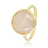 Gouden Ring met Unieke Rose Quartz Edelsteen