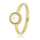 Gouden ring - witte parel - vintage rand - My Bendel