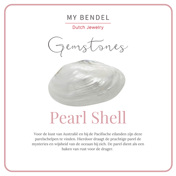 Gouden ring - witte parel - zirkonia steentjes - My Bendel