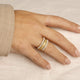 Gouden ringenset - Witte parels - Stardust aanschuifring - My Bendel