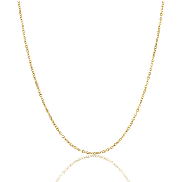 Gouden Schakel Ketting 1mm - Korte Halsketting - My Bendel