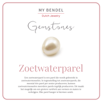 Gouden schakelketting met zoetwaterparel - My Bendel