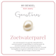 Gouden schakelketting met zoetwaterparel - My Bendel