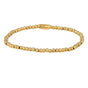 Gouden stainless steel armband - 3mm kralen - Tijdloos - My Bendel