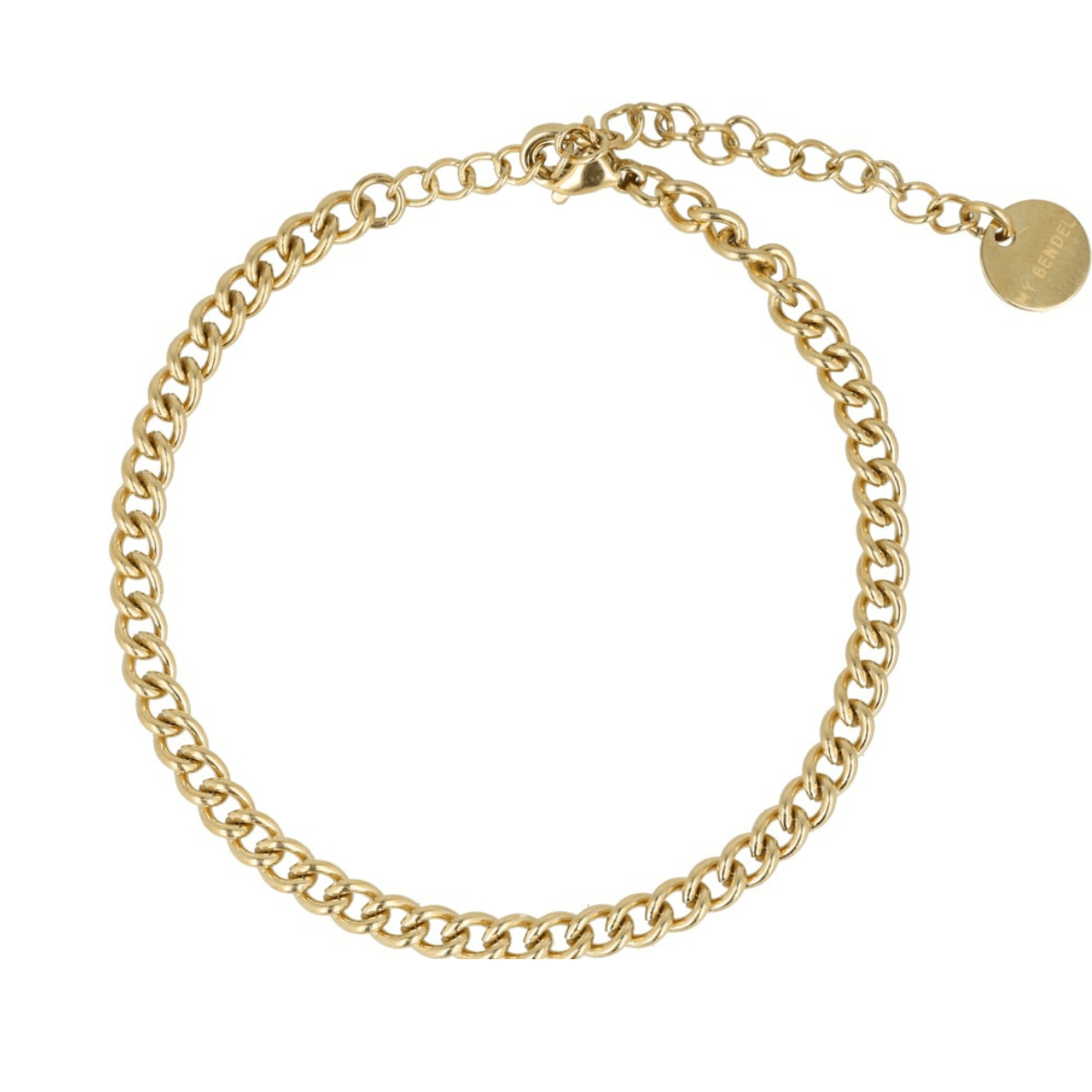 Gouden stainless steel Schakelarmband Verstelbaar - My Bendel