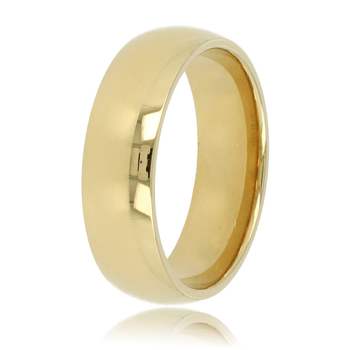 Gouden stapelring 6mm - Gladde aanschuifring - Veelzijdig - My Bendel