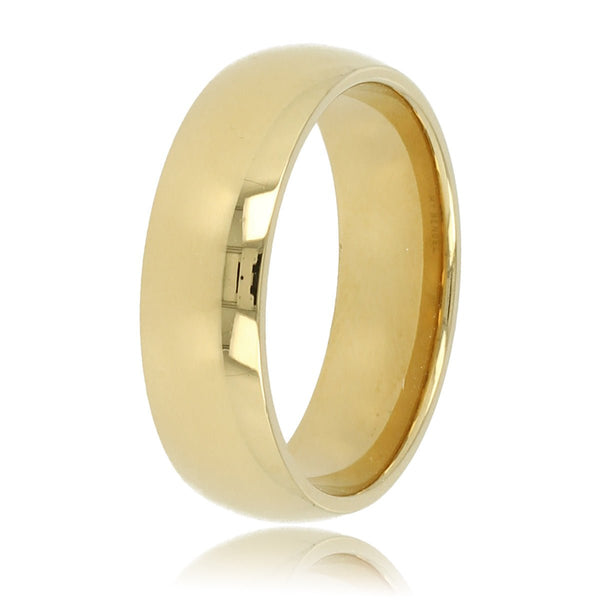 Gouden stapelring 6mm - Gladde aanschuifring - Veelzijdig - My Bendel