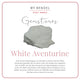 Elegante Zilveren Oorbel met White Aventurine Hanger