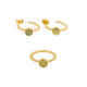 Sieraden set Green Fluoriet goud - echte edelsteen