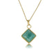 Gouden Ketting met Amazonite Hanger - Unieke Stijl
