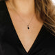 Silberne Kette mit Onyx-Anhänger - Elegant und Stilvoll
