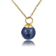Gouden ketting met Sodalite edelsteen balletje
