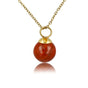 Gouden ketting met Aventurine edelsteen hanger