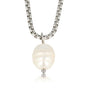 Silver Link Chain with Freshwater Pearl
