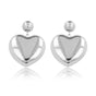 Hartvormige Zilveren Oorstekers 12mm - Liefdevolle Elegantie - My Bendel