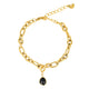 Armband met Onyx - Geboortesteen December