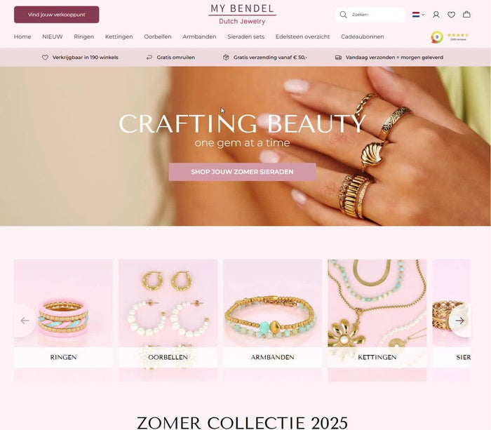 Onze nieuwe website is al even online – en dat vieren we met iets nieuws: een eigen blog 💛 ⁠
⁠
Hier delen we stylingtips, trends, combinaties en weetjes over jouw favoriete sieraden. ⁠
En psst... je kunt nu óók online je eigen ringenset samenstellen én je ringmaat meten! 🖐💍⁠
⁠
Meld je aan voor onze nieuwsbrief en blijf als eerste op de hoogte ⁠
⁠
⁠
#mybendel #sieradenblog #ringenset #stijlmetbendel #nieuwesite