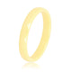 Keramieken ring 3mm - facet geslepen - pastel geel - My Bendel