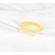 Keramieken ring 3mm - facet geslepen - pastel geel - My Bendel