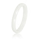 Keramieken ring 3mm - facet geslepen - wit - hypoallergeen - My Bendel