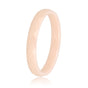 Keramieken ring 3mm - facet geslepen - zalmkleurig - My Bendel