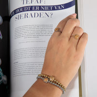 Kleine zegelring - Picture Jasper edelsteen - Klassiek design - My Bendel