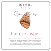 Kleine zegelring - Picture Jasper edelsteen - Klassiek design - My Bendel
