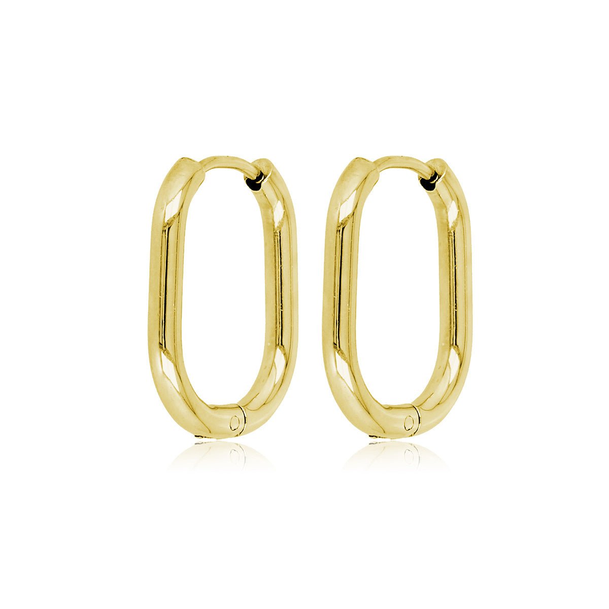 Makkelijk te combineren brede gouden oorring 20x2,5 mm - My Bendel