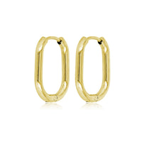 Makkelijk te combineren brede gouden oorring 20x2,5 mm