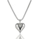 Edelstalen Ketting 470mm met Harten Bedel