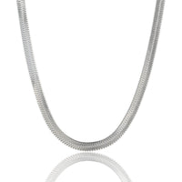 Silver Snake Necklace - Elegant & Timeless Design