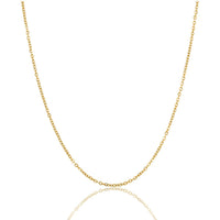Goldene Gliederkette 1mm - Kurze Halskette