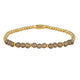 Gouden Armband met Lichtgroene Glaskristallen kralen