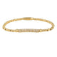 Gold Bracelet with Zirconia Charm - Elegant & Stylish