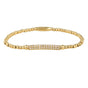Gold Bracelet with Zirconia Charm - Elegant & Stylish