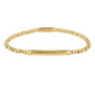 Golden Elastic Bracelet with Shiny Charm