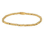 Gouden stainless steel armband - 3mm kralen - Tijdloos
