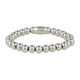 Edelstahlarmband mit 8mm glänzenden Perlen